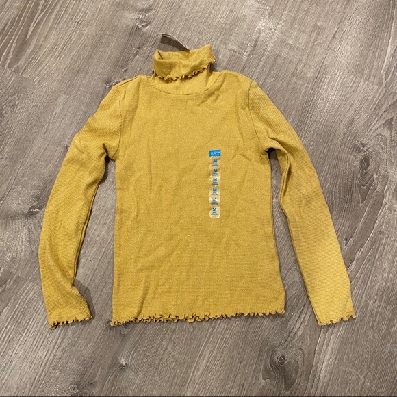 ⭐️ 5/$25 Children’s Place girl’s sparkly gold 7/8 NWT - Picture 1 of 1